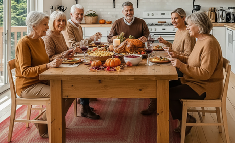 Thanksgiving with Braided Rugs