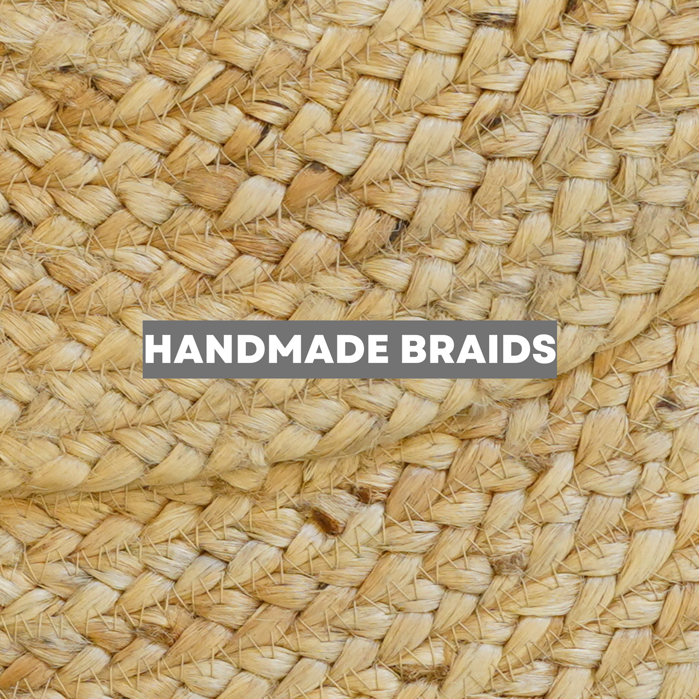 George Natural Jute Braided Oval Rugs