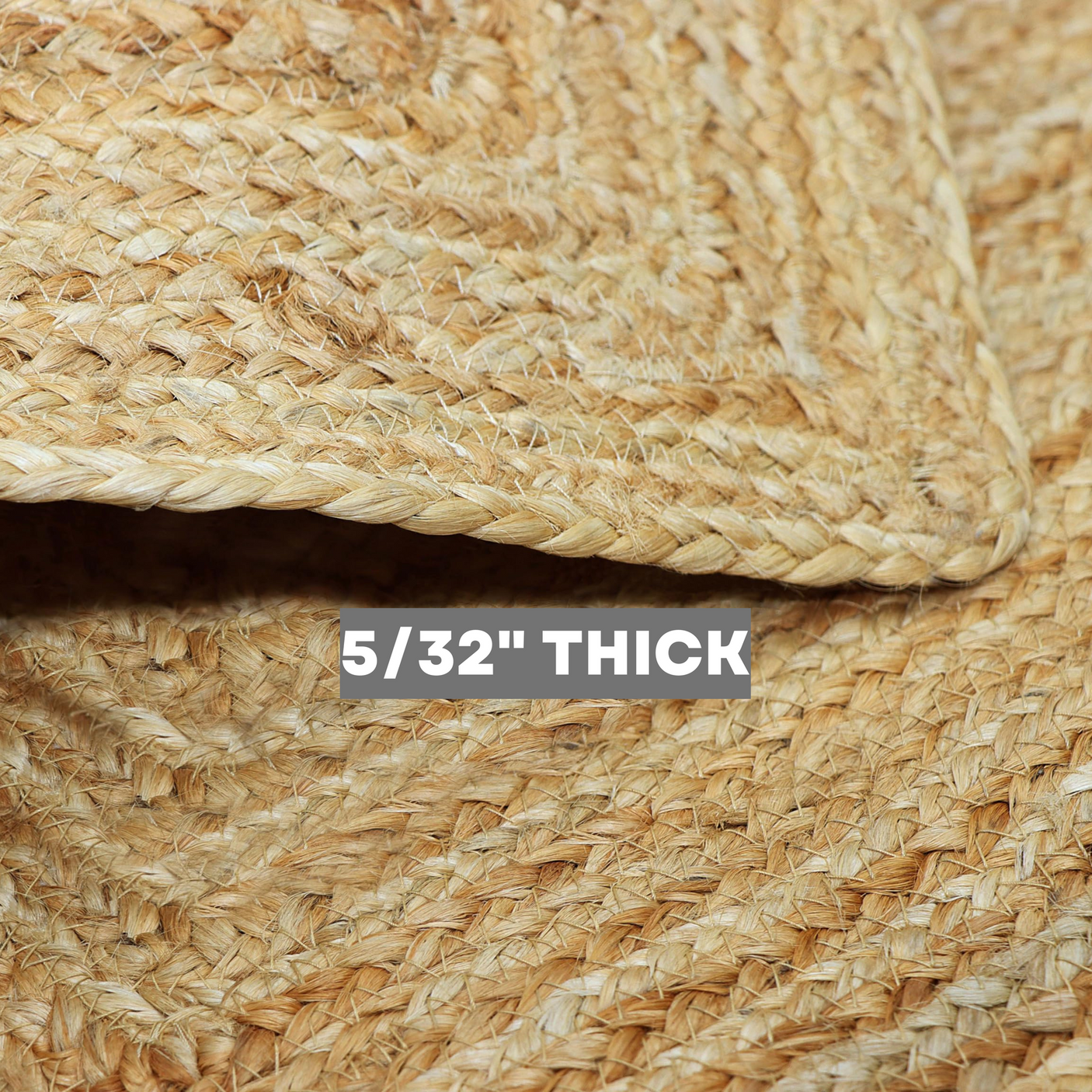 George Natural Jute Braided Oval Rugs