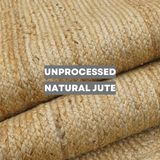 George Natural Jute Braided Oval Rugs