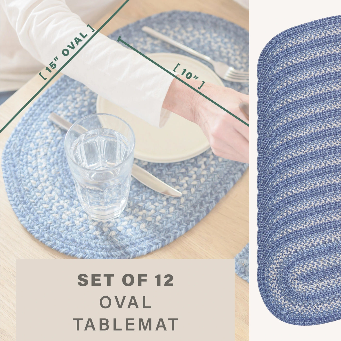 Denim Blue Braided Accessories