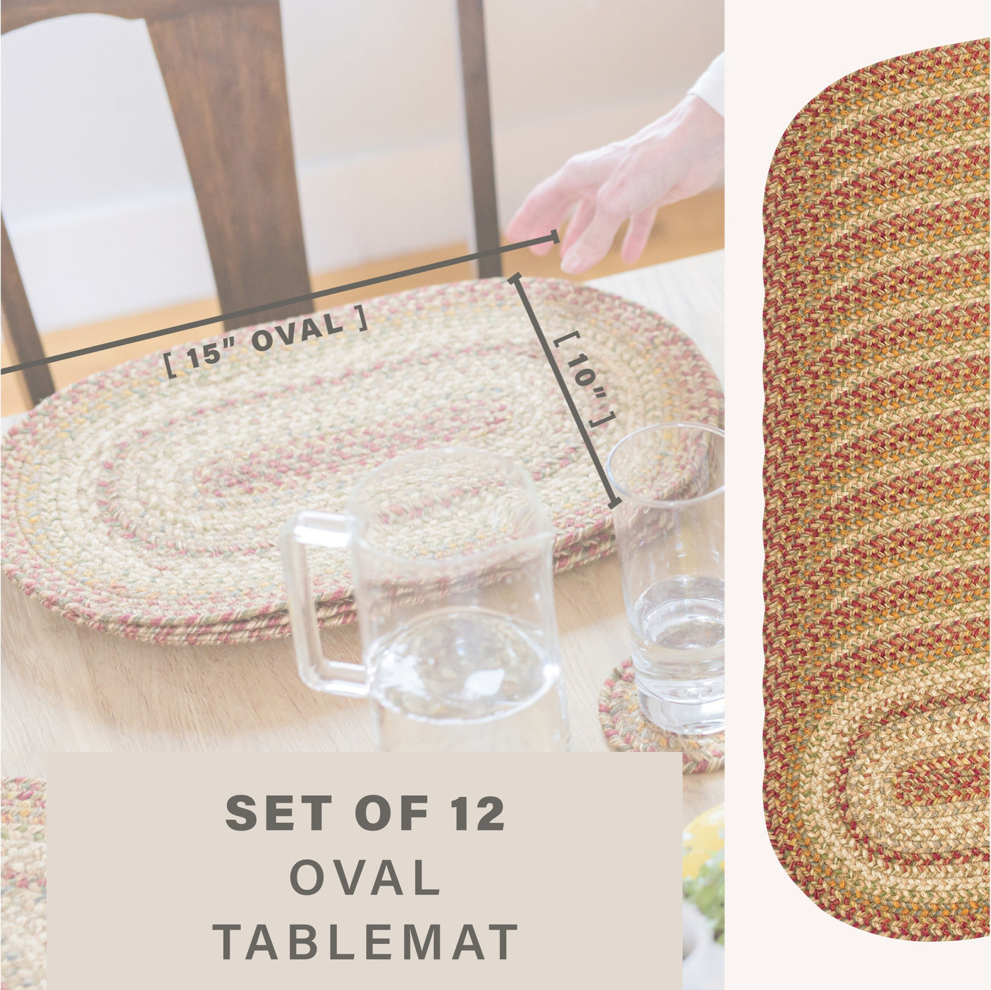 Harvest Beige Braided Accessories