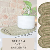 Grassland Green Jute Braided Accessories