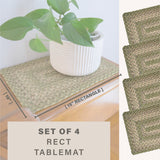 Grassland Green Jute Braided Accessories