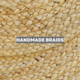 Lara Natural Jute Braided Rectangular Rugs