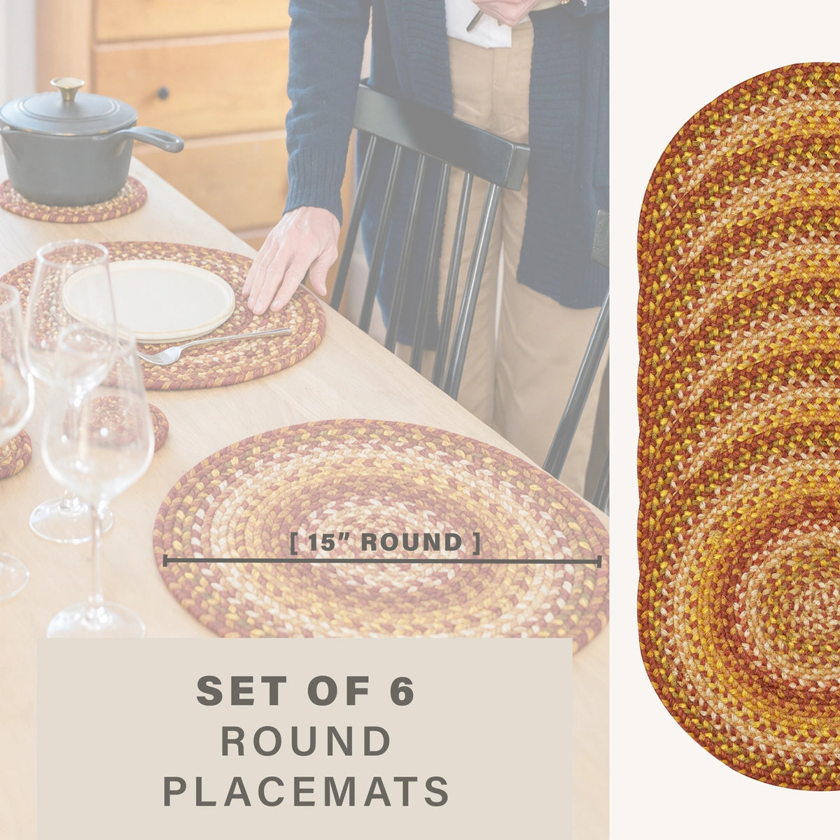 Amber Leaf Red Jute Braided Accessories