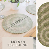 Grassland Green Jute Braided Accessories