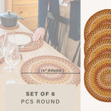Amber Leaf Red Jute Braided Accessories