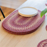 Autumn Maple Burgundy Jute Braided Accessories