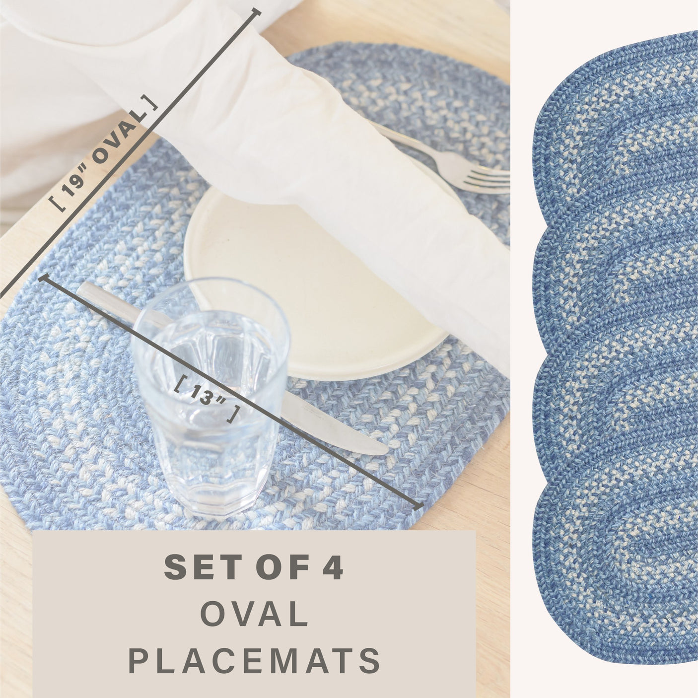 Denim Blue Braided Accessories