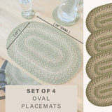 Grassland Green Jute Braided Accessories