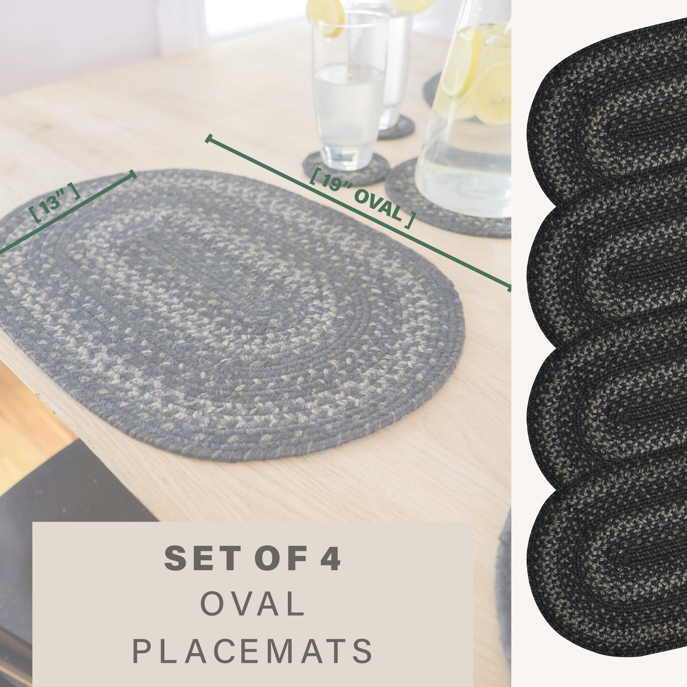 Jet Black Braided Accessories