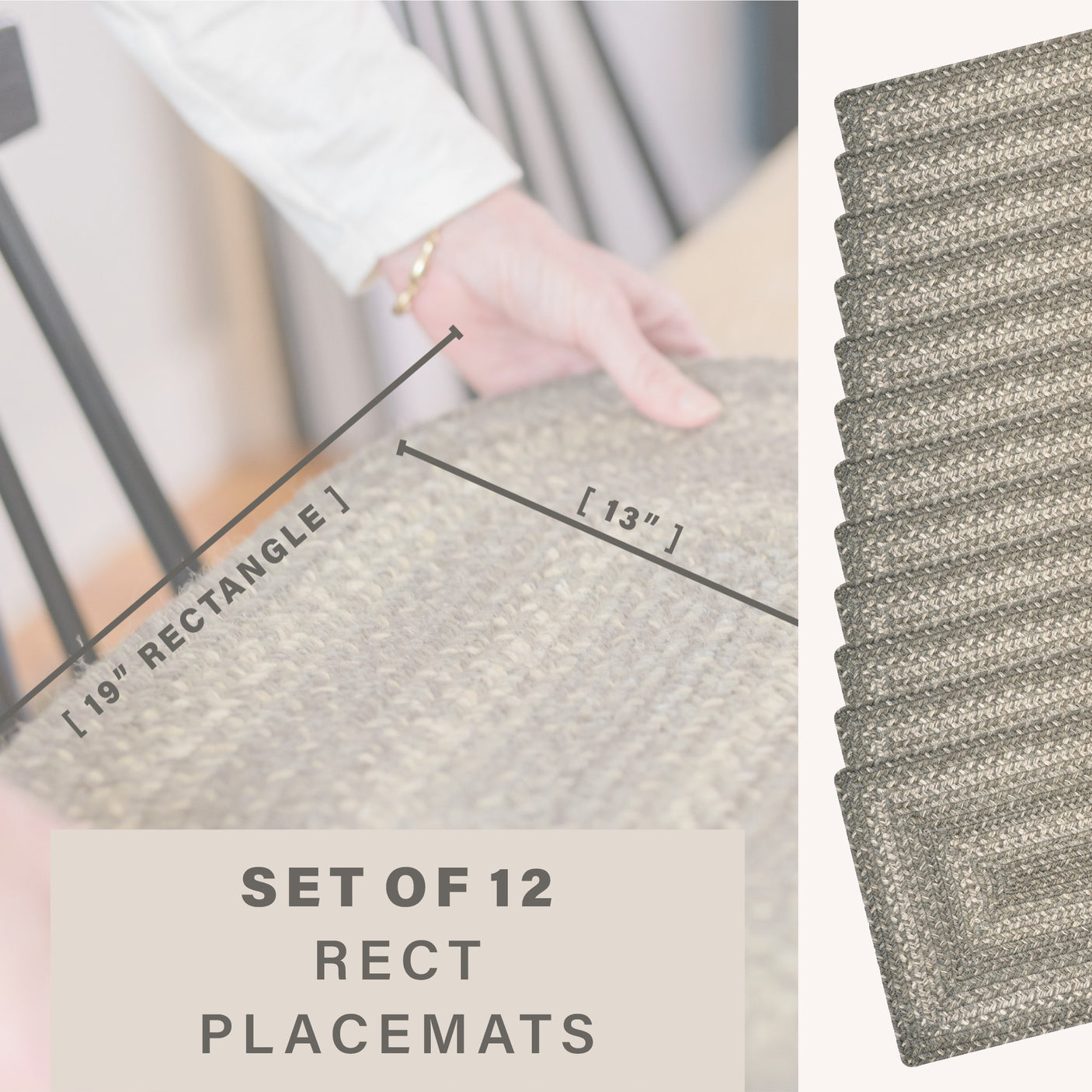 Grey Cloud Jute Braided Accessories