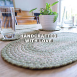 Grassland Green Jute Braided Accessories