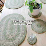 Grassland Green Jute Braided Accessories