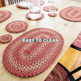 Apple Pie Red Jute Braided Accessories