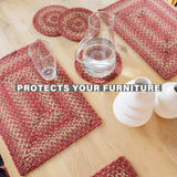 Apple Pie Red Jute Braided Accessories