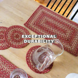 Apple Pie Red Jute Braided Accessories