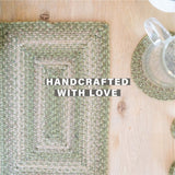 Grassland Green Jute Braided Accessories