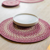 Autumn Maple Burgundy Jute Braided Accessories