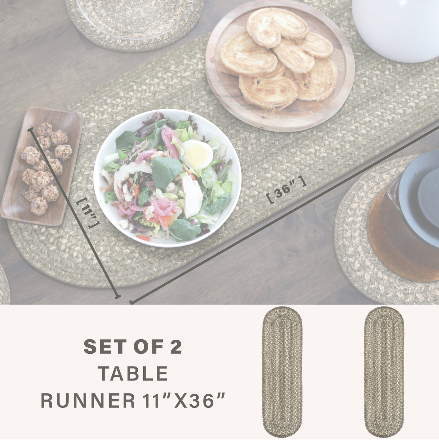 Grey Cloud Jute Braided Accessories