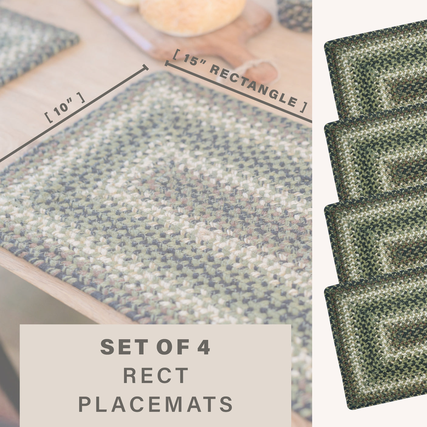 Pinecone Green Braided Accessories