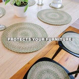 Grassland Green Jute Braided Accessories