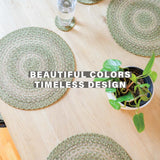 Grassland Green Jute Braided Accessories
