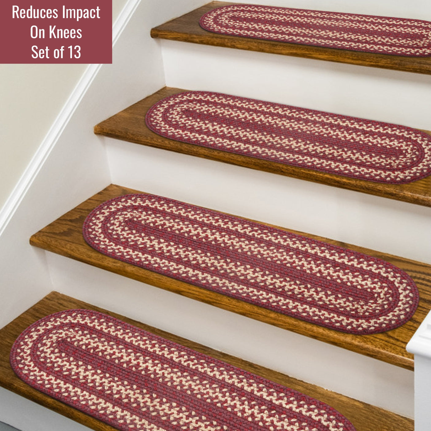 Autumn Maple Burgundy Jute Braided Accessories