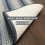 Non Slip, Waterproof Rug - Blue Oasis - Entryway, Kitchen, Bathroom