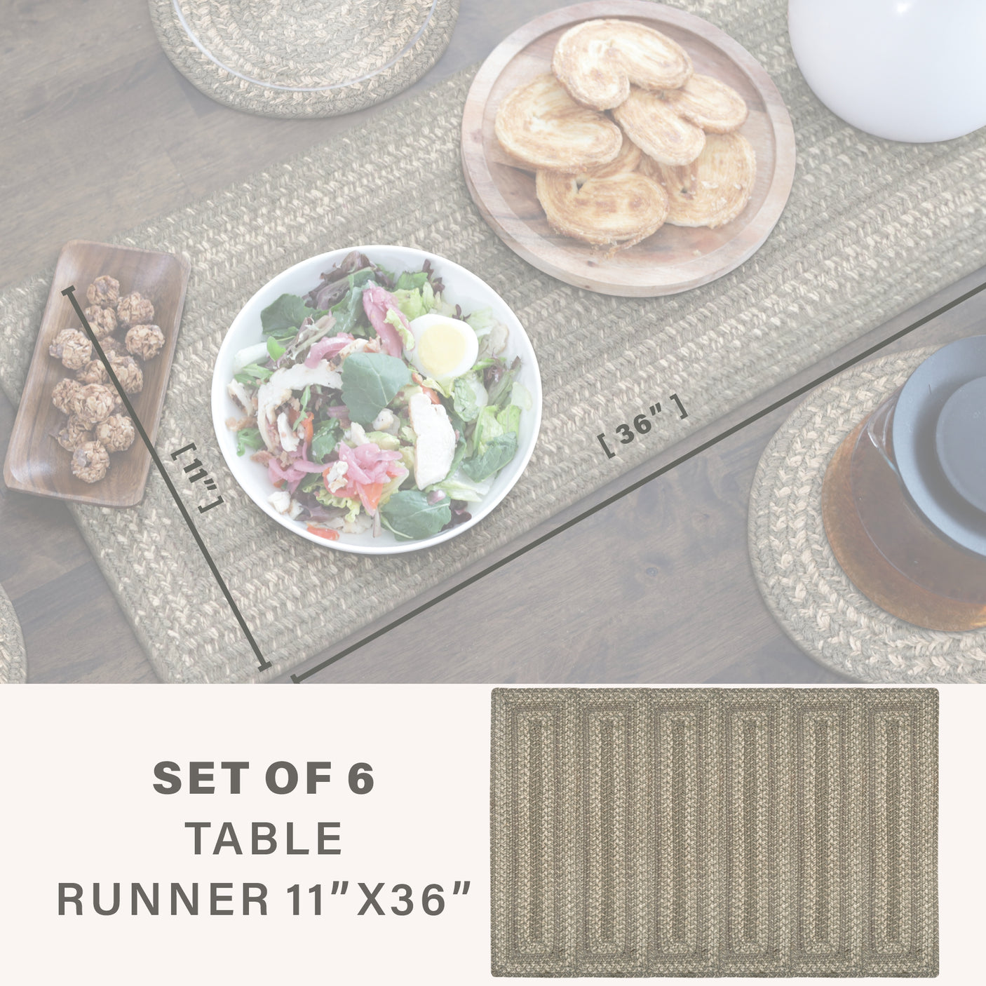 Grey Cloud Jute Braided Accessories