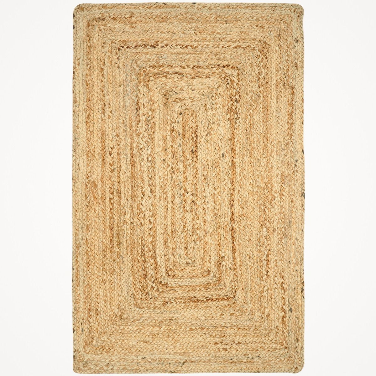 George Natural Jute Braided Oval Rugs