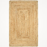 George Natural Jute Braided Oval Rugs
