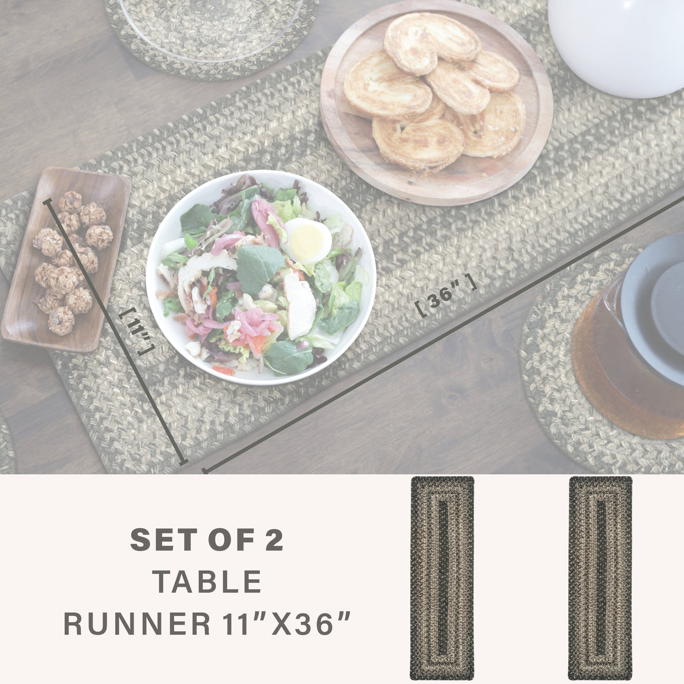 Flint Hill Grey Braided Accessories