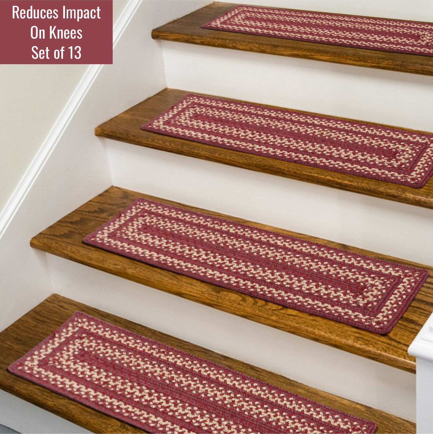 Autumn Maple Burgundy Jute Braided Accessories