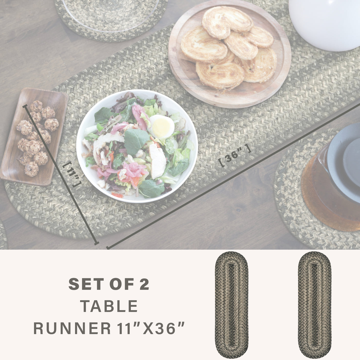 Flint Hill Grey Braided Accessories