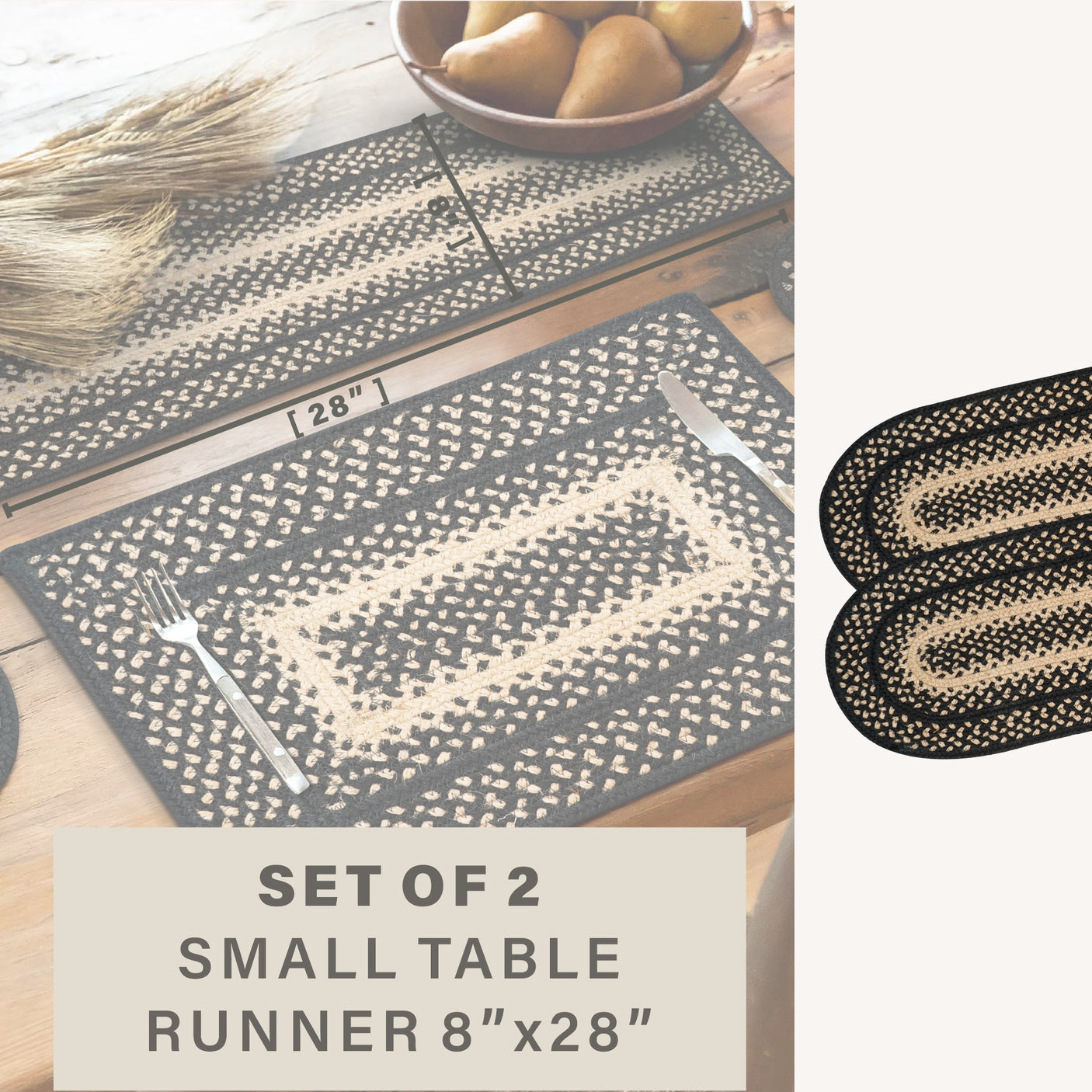 Manchester Black Braided Accessories