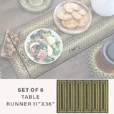 Pinecone Green Braided Accessories