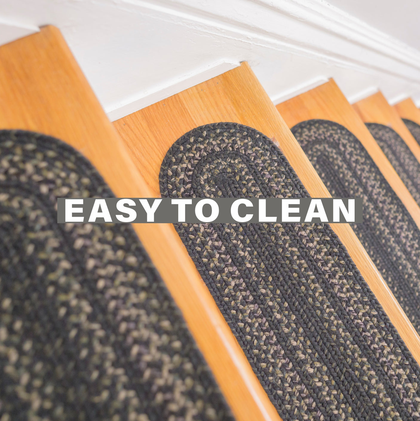 Jet Black Jute Stair Tread