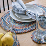 Cape Cod Blue Jute Braided Accessories