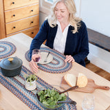 Cape Cod Blue Jute Braided Accessories