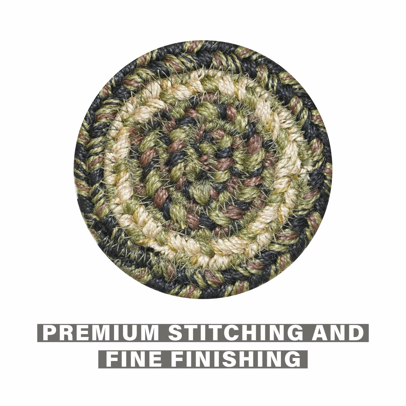 Pinecone Green Braided Accessories