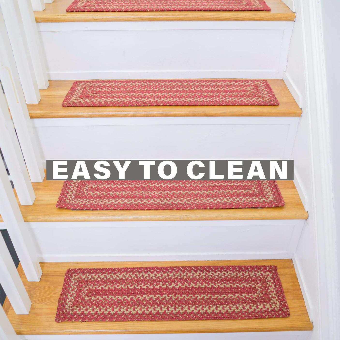 Apple Pie Red Jute Stair Tread
