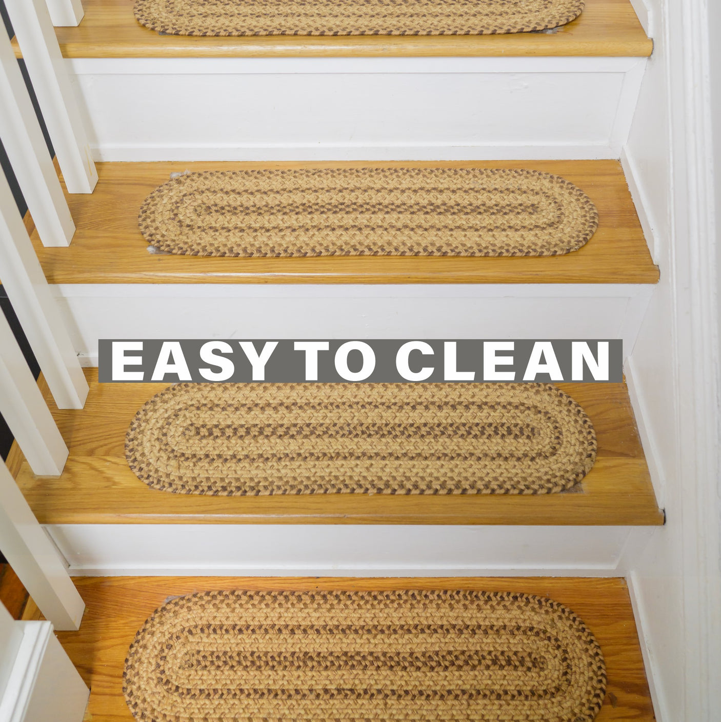 Cookie Dough Brown Jute Stair Tread