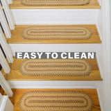 Cookie Dough Brown Jute Stair Tread