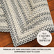 Birch Ivory Jute Oval Braided Rug for Country Decor