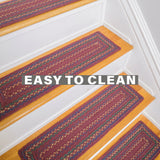 Jamestown Burgundy Jute Stair Tread