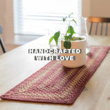 Autumn Maple Burgundy Jute Braided Accessories