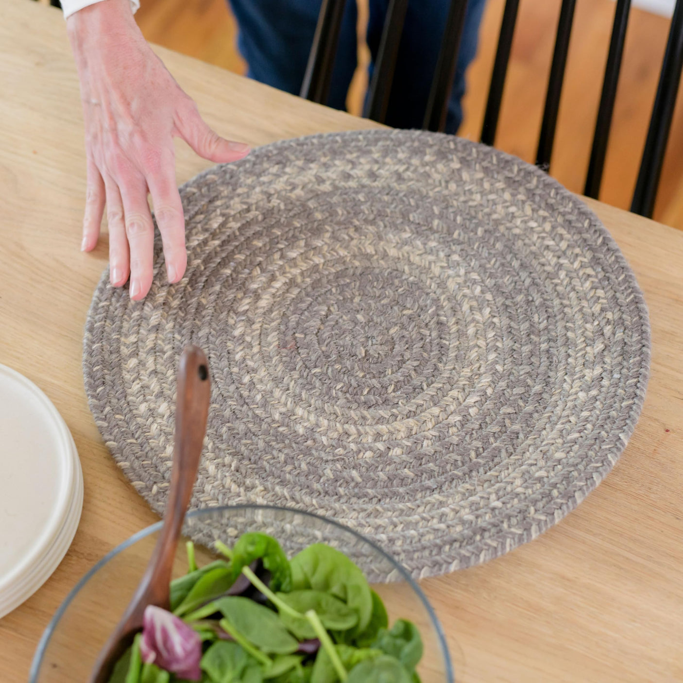 Grey Cloud Jute Braided Accessories