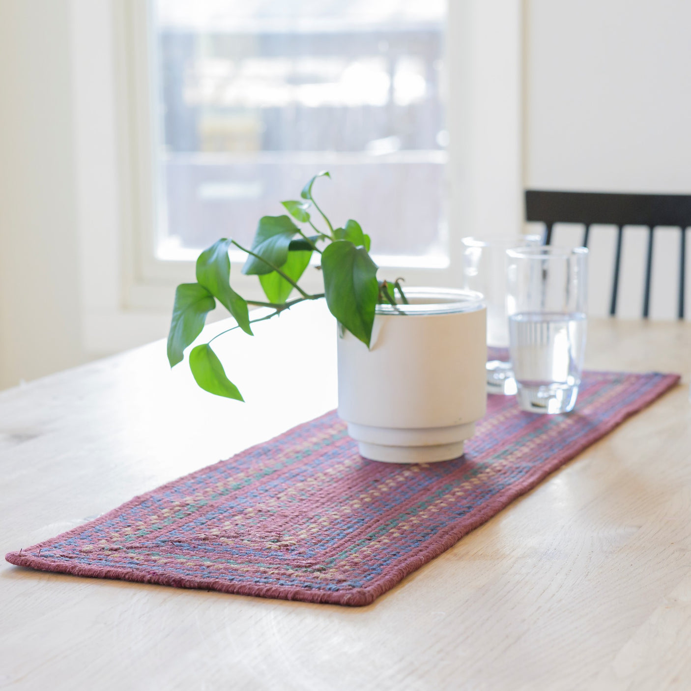 Jamestown Burgundy Jute Braided Accessories